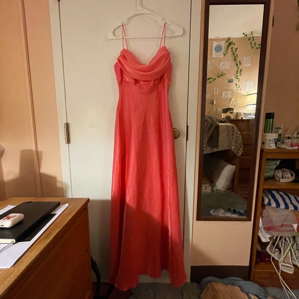 vintage y2k fairy pink red prom dress ball gown